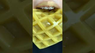 asmr WAFFLE JELLY eating sounds [upl. by Adnyc899]