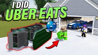 UBER EATS IN A GOLF CART  ROBLOX  Greenville [upl. by Hadden]