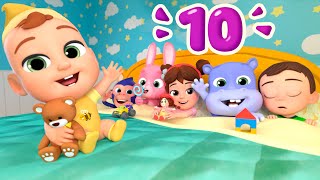 Ten in the Bed Nighttime Version  Lalafun Nursery Rhymes amp Kids Songs [upl. by Agnimod]