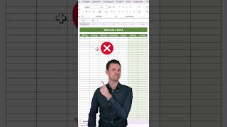 Kalender 2024 in Excel erstellen 📆 excel tipps informatik tricks [upl. by Rufe607]