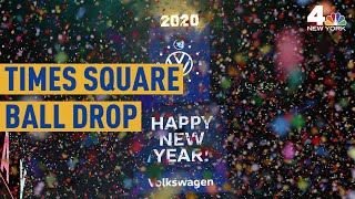 See the 2020 Times Square Ball Drop From Above  NBC New York [upl. by Morris]