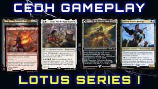 Sisay vs Heliod vs Kinnan vs RograkhSilas  CEDH Tournament  Lotus Series I [upl. by Notxam]