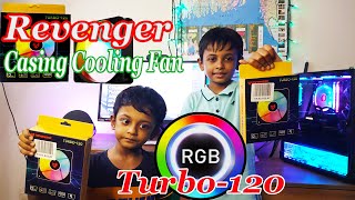 Revenger TURBO 120mm RGB Cooling Fan  Low budget Casing Fan গরিব এর RGB Fan Can Temp reduce or Not [upl. by Elyod]