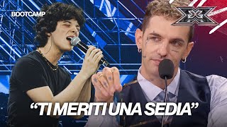 Tutti in piedi per Lorenzo Salvetti e “Destri” di Gazzelle a X FACTOR 2024  BOOTCAMP [upl. by Ahsenyl61]