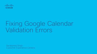 Fixing Google Calendar Validation Errors [upl. by Myrt972]