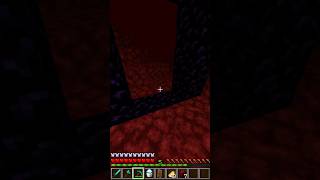 How To Ignite The Nether Portal Without Flint amp Steel minecraft shorts [upl. by Alol422]