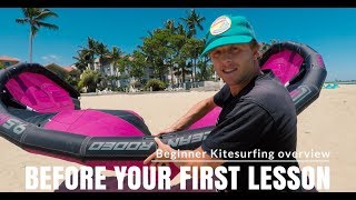 Video to watch before your first kitesurfing lesson Basic kitesurfing overview [upl. by Varian282]