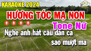 Hương Tóc Mạ Non Karaoke Tone Nữ  Am  Cha Cha Cha Nhạc Sống Dễ Hát  Trọng Hiếu [upl. by Tarton]