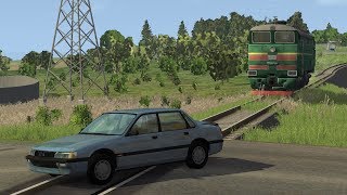 Train Accidents 3  BeamNGdrive [upl. by Anairam627]