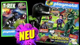 Playmobil ® Magazin Nr 9 mit Dino Rise  Junger TRex  Tyrannosaurus Rex mit Fleischkeule [upl. by Mackintosh]