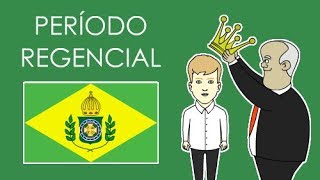 Período Regencial resumo [upl. by Arodnap661]