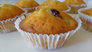 Recette Muffin facile et rapide  طريقة عمل مافن خفيف وبنين يصلح لفطور الصباح أو لمجة للأطفال [upl. by Yarb]