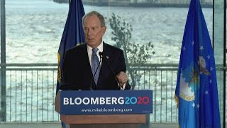 Presidential candidate Mike Bloomberg campaigns in Norfolk speaks on military policy [upl. by Ahsinuq]