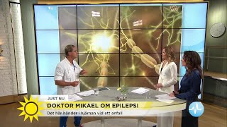 Så ska du göra om någon får epilepsianfall  Nyhetsmorgon TV4 [upl. by Rosdniw]