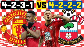 SOLSKJAERS 4231 vs Hasenhuttls 4222  Man Utd 22 Southampton Tactical Analysis 2020 [upl. by Minier]