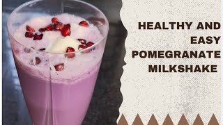 quotHow to Make Pomegranate Milkshake at Home  Easy RecipequotSrushtisCookingcode [upl. by Eitirahc]