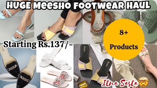 HUGE Meesho Footwear Haul Starting Rs137 Itna Sasta ODIL EKKA youtube footwear haul [upl. by Melisa787]