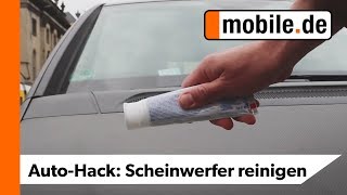 DIY Scheinwerfer polieren mit Zahnpasta  mobilede [upl. by Ahcurb]