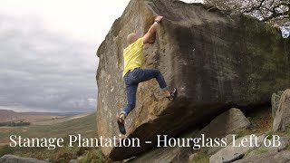 Stanage Plantation  Hourglass Left 6B [upl. by Akenehs]