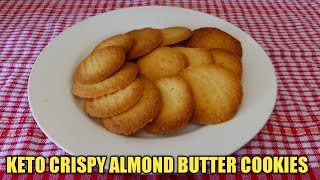 BEST KETO ALMOND BUTTER COOKIES LOW CARB [upl. by Ennaxxor]