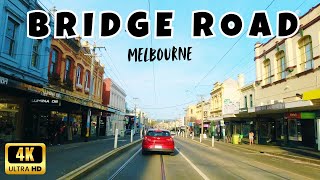 Melbourne Bridge Road tour In 4k II A Stunning Street Tour travelaustralia melbourne [upl. by Nospmoht]