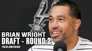 San Antonio Spurs Brian Wrights PostDraft Press Conference  06272024 [upl. by Eelrebmik204]