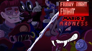 SUFFERING FROM MARIOS MADNESS  Friday Night Funkin Marios Madness V2 [upl. by Irallih407]