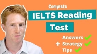 IELTS Reading Test  Full Test with Answers [upl. by Lucais]