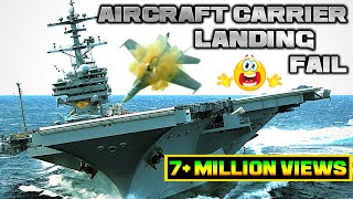 Aircraft Carrier Landing Fail 2018 Landing Gear Failure Fighter Jet Accidents Vintage Plane Crash [upl. by Lyrred899]