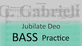 Gabrieli  Jubilate Deo  Bass 1 practice [upl. by Simone]