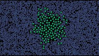 LAMMPS tutorial Radial diffusion in 2D simple molecular dynamics simulation [upl. by Cloots931]