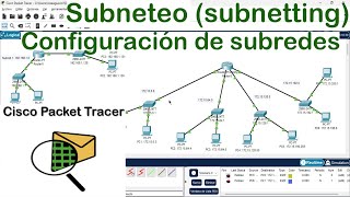 Creación de Subredes en Cisco Packet Tracer Subneteo [upl. by Nassah]