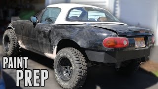 Rust Repair amp Paint Prep  Project Rally Miata Part 12 [upl. by Zwick]