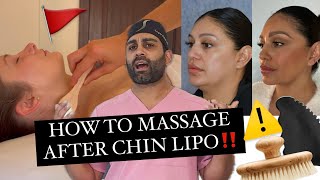 How To Massage After Chin Lipo UPDATED [upl. by Decima]