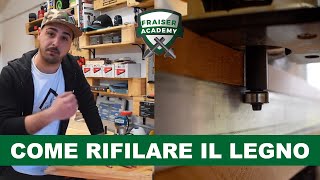 Come RIFILARE IL LEGNO con la Fresatrice Manuale  Tutorial faidate [upl. by Heshum]