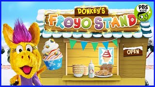 Donkey Hodie  Donkeys FroYo Stand  PBS Kids Games [upl. by Pete862]