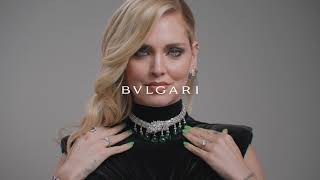 CHIARA FERRAGNI AT THE UNVEILING OF BVLGARI MAGNIFICA HIGH JEWELRY COLLECTION [upl. by Artinek896]