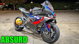 FIRST RIDE with INSANELY LOUD Exhaust On M1000rr  R1 BMW S1000rr [upl. by Anyr565]