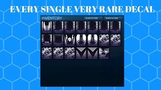 Every Very Rare Decal in Rocket League  Rocket League Showcase [upl. by Azrim]