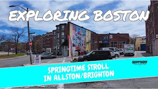 Springtime Stroll Warren Street to Harvard Avenue in Allston Brighton [upl. by Sirac]