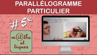 Construire un parallélogramme particulier LOSANGE  Cinquième [upl. by Territus]