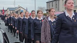 Kilkeel Royal British Legion Remembrance Afternoon Return Parade 12th November 2023 [upl. by Aliakim755]