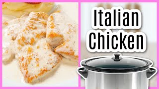 Italian Crockpot Chicken The Perfect Dinner [upl. by Lenra]