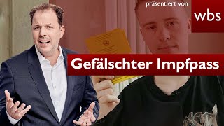 Marvin nutzt gefälschten Impfpass Anwalt Solmecke REAGIERT [upl. by Angelico]