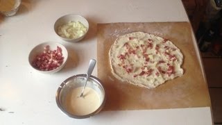 Original Elsässer Flammkuchen ein leckeres Rezept [upl. by Matheny]