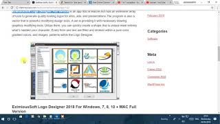 EximiousSoft Logo Designer 2018 For Windows 7 8 10  MAC Full Version [upl. by Akzseinga]