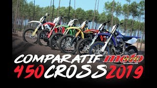 Comparatif 450 cross 2019 © Motovertecom [upl. by Aronek]