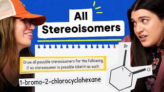 Drawing All Possible Stereoisomers For 1bromo2chlorocyclohexane [upl. by Lau969]