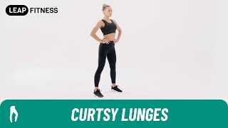 How to Do：CURTSY LUNGES [upl. by Aluap]