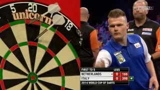 freccette  italia vs olanda pdc world cup 2014 [upl. by Fisher]